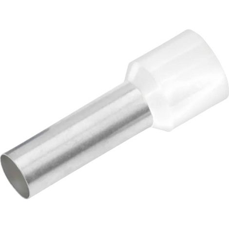 Cimco 187000 Capocorda 0.5 mm² Parzialmente isolato Bianco 100 pz.