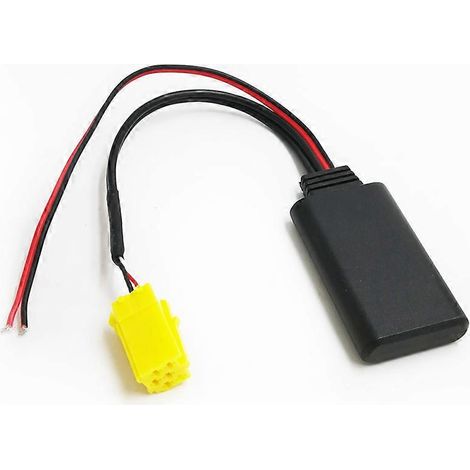 Adaptateur audio Bluetooth Biurlink pour autoradio Fiat Grande Punto et Alfa Romeo (câble AUX MINI ISO 6 broches). (1/4)