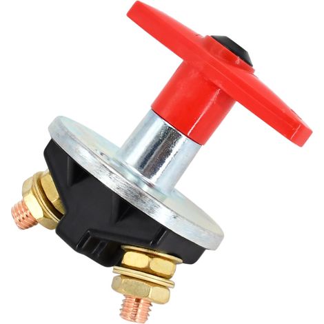 Interruttore di disconnessione batteria, 12V-60V 200A universale con chiave fissa, interruttore di disconnessione batteria auto, interruttore di emergenza per auto