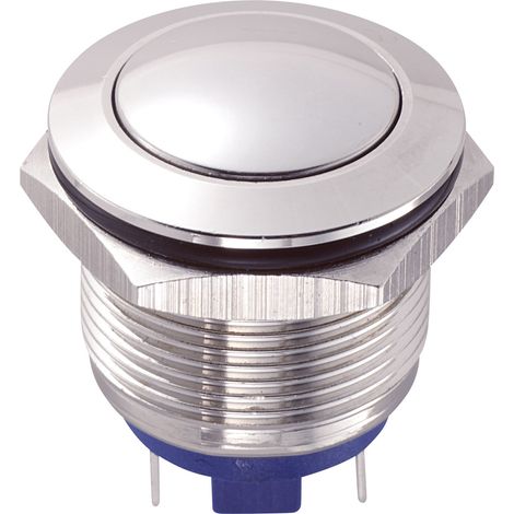 TRU COMPONENTS GQ19B-10/J/S Vandalismusgeschützter Drucktaster 48 V/DC 2 A 1 x Aus/(Ein) tastend