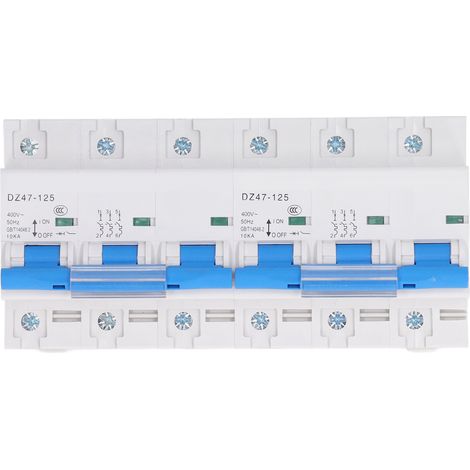 Disjoncteur différentiel manuel 400V 6P 10KA 125A - Interrupteur de puissance AC avec verrouillage de conversion (1/5)