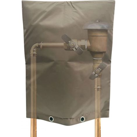 Housse Isolante pour Robinet Anti-retour - 61 x 61 cm - Protection Hivernale pour Système d'Arrosage et Tuyaux Extérieurs - 1 Pièce (1/5)