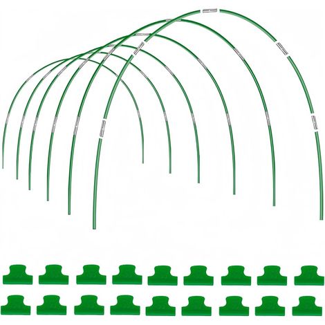 6 Pièces Arceau, Réglable Fibre De Verre, 36 Tuyaux, 30 Connexion, 18 Colliers, Jardin Potager