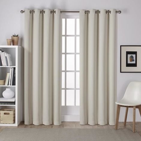 Rideaux Opaques - THE COVER PARIS - 140 x 260cm - 100% Polyester - 8 Œillets - Beige