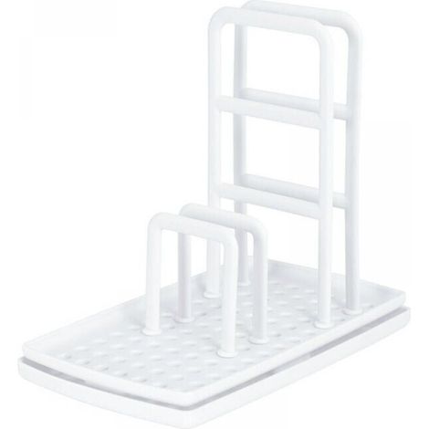 Porte-éponge en plastique évier de cuisine porte-éponge, porte-savon multifonctionnel éponge égouttoir évier plateau pour la cuisine à la maison (1/5)