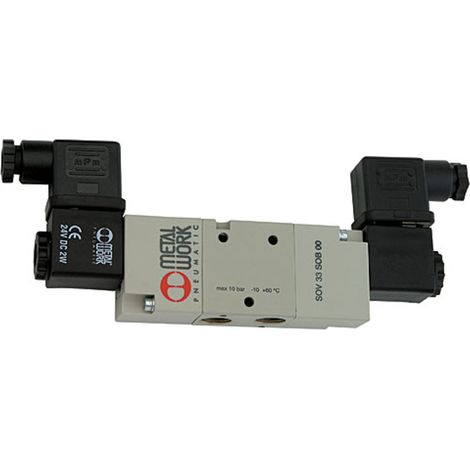 Riegler 3/2-Wegeventil, elektropneumat., bistabil, G 1/8, 24 V DC (1/3)