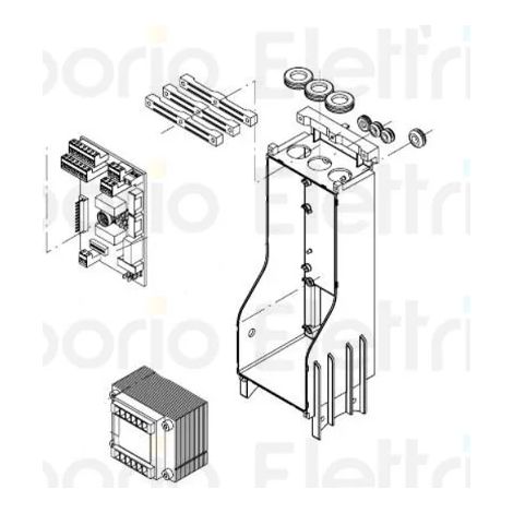beninca pièce détachée transformateur pour zed 24 pour bull424/624 9686177 (1/3)