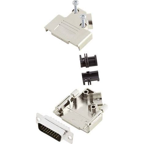 Amphenol L17D45PK-M-15+L717HDA26P Kit embase SUB-D mâle 45 ° Nombre de pôles: 26 fût à souder 1 pc(s
