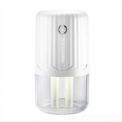 Humidificateur USB grande capacité avec double fonction, fonctionnement silencieux, veilleuse et diffuseur d'arômes pour la maison et le bureau. (1/5)