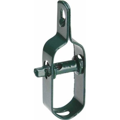 Terre Jardin – Tendeur pour fil de grillage souple – Métal vert – Hauteur 10 cm, largeur 3 cm – Ajustement de tension précis pour clôtures et fils à linge