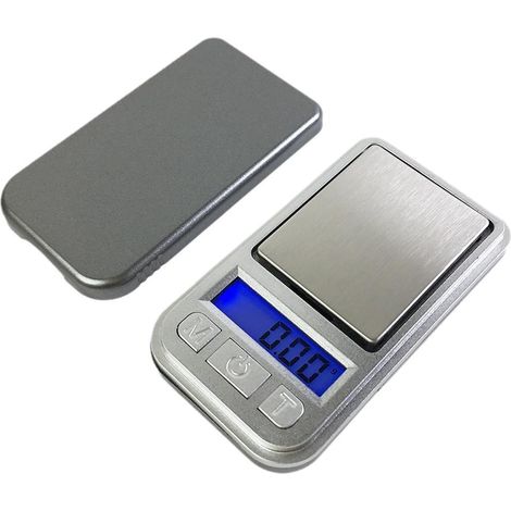 Balance de bijoux 200 g 0,01 g avec rétroéclairage bleu LCD et plateau en acier inoxydable pour poudre de thé doré et laboratoire facile à nettoyer