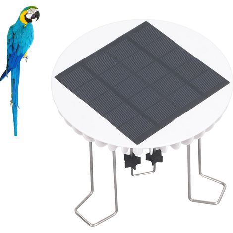 Solar-Wassermühle für Gartenteich und Vogeltränke, leiser dekorativer 5V 2W 18650 Lithium ABS Stahl Wasserrührer (1/5)