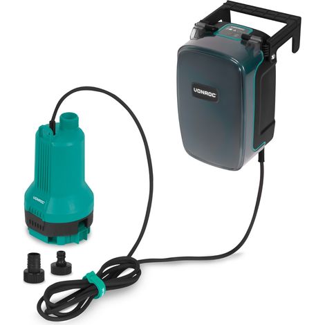 VONROC Akku-Tauchpumpe 20V – 90W – 3800 l/h – 0,6 bar – Klar- und Schmutzwasser – Flachabsaugung 1 mm – ohne Akku und Ladegerät (1/5)
