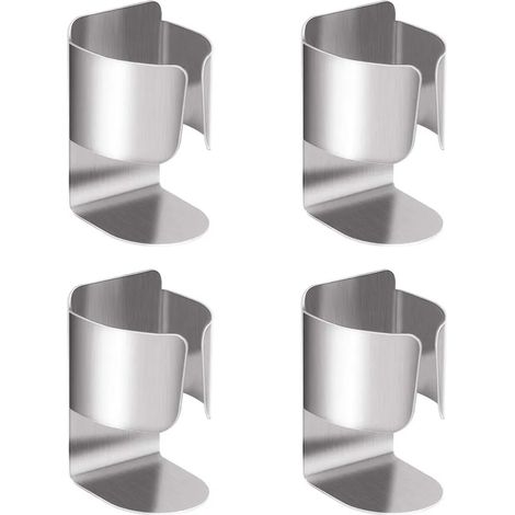 Soporte para cepillos de dientes eléctricos, acero inoxidable 304, montaje en pared, autoadhesivo, almacenamiento, organizador, soporte para cepillo de dientes eléctrico, pasta de dientes, limpiador f (1/5)