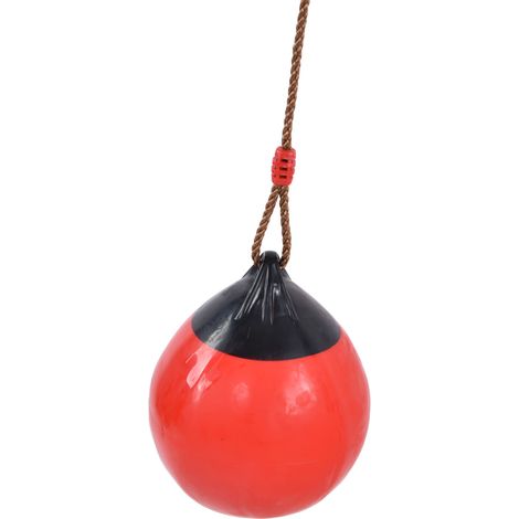 Aufblasbares Schaukelset für Kinder, kleiner roter Ball, Indoor-/Outdoor-Sportzubehör (Lieferung ohne Gas). (1/5)