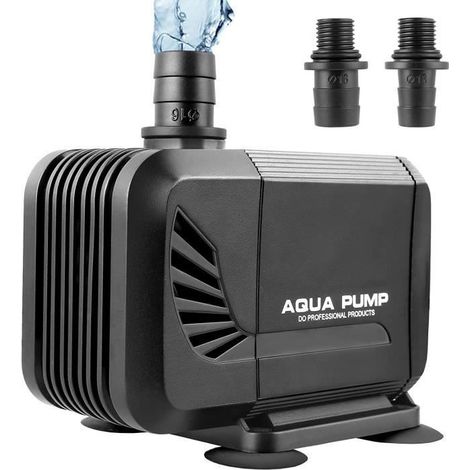 Pompe à eau submersible Débit max. 1500 l/h Hauteur de refoulement 1,6 m Aquarium, bassin, étang (1/4)