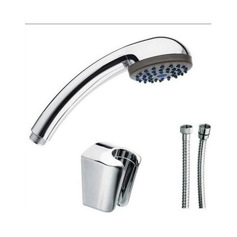 Kit Douchette, flexible et support QUARZO Chromé - Cristina Ondyna QZ29951 (1/2)