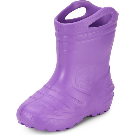 Ladeheid EVA Bottes de Pluie Unisexe Enfant Fille Garçon KL051-S (Violet, 28 EU)