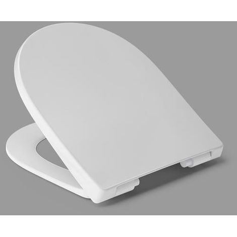 HARO asiento inodoro Lopata SoftClose blanco bisagra enchufable acero inoxidable C0102G (1/4)