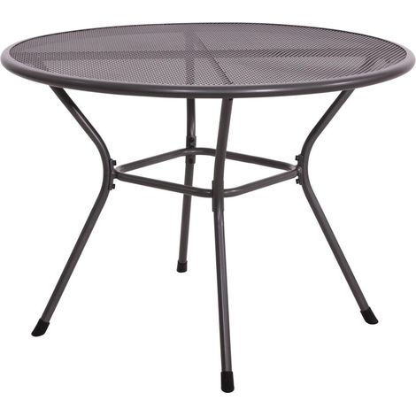 Streckmetall Tisch Nordic Ø 105 cm, Gestell anthrazit