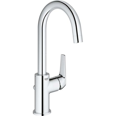 Grohe – Mitigeur de lavabo monocommande 23811000 – Bec tube pivotant – Cartouche céramique 28 mm – Économie d'eau 5 l/min – Installation rapide (1/6)