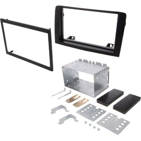 Kit Facade Autoradio KA215F Compatible avec Fiat Idea Lancia Musa 04-12 - noir