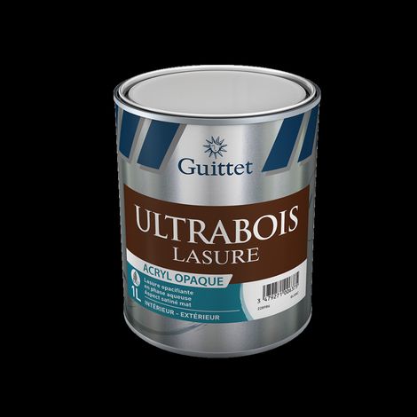 Ultrabois Lasure Acryl Opaque GUITTET Blanc 1L - 57486