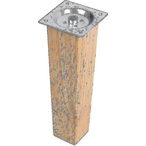 Pieds de meubles carrés en chêne, un ensemble de 4 (1/5)