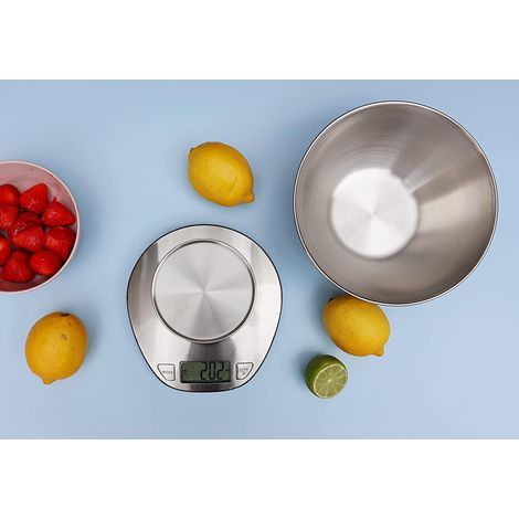 Precise Multifunctional Electronic Kitchen Scale with Large Digital Display and Stainless Steel Mixing Bowl - Max 5 kg (EX4350) (1/5)