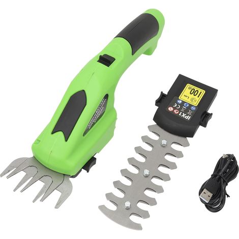 Taille-haie sans fil 7,2V avec batterie 2,0Ah et chargeur USB - Cisailles à arbustes électriques portatives (1/5)