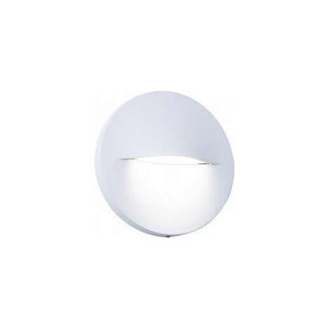 Applique tonda in alluminio pressofuso con diffusore satinato - Luce naturale grafite (1/4)