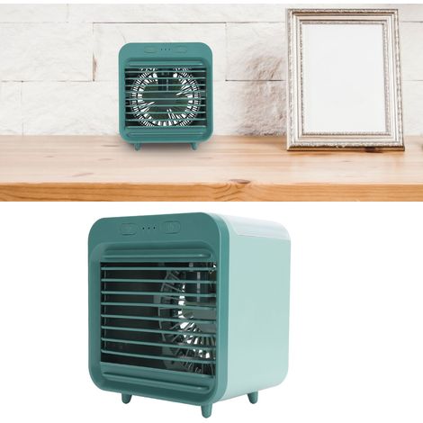 [Ventilador nebulizador portátil recargable por USB] + FanCool + Verde Lago + [Batería de 5000 mAh, depósito de 200 ml, ventilador personal silencioso] (1/5)