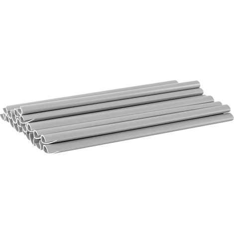 Clips para cinta de cerca Cellfast 30-086: montaje de cintas de 19 cm en cercas y balcones, instalación fácil, estética duradera, colores grafito, gris y marrón