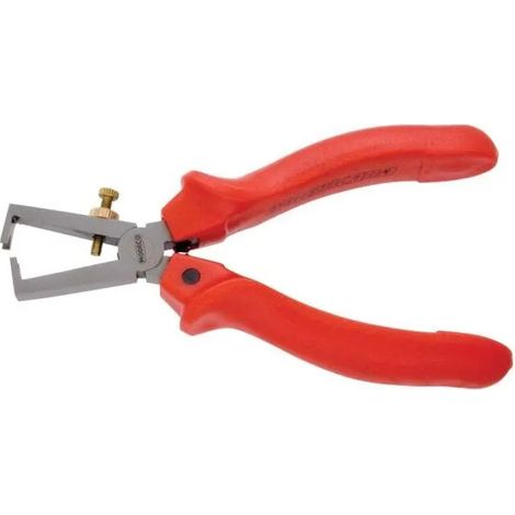 Abisolierzange Modeco americana 16 cm gebogene Spitzen Begrenzer (1/3)