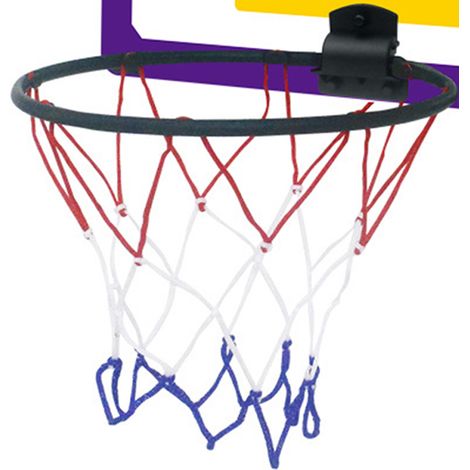 Panier de basket mural numéro 7, kit de panier de basket pour intérieur et extérieur, pour garçons, filles et adolescents, pour les Lakers (1/5)
