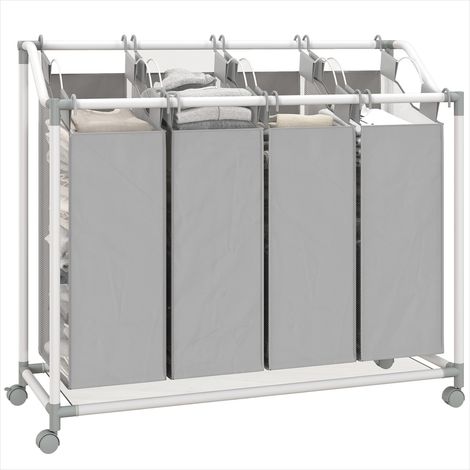 Accessoire de nettoyage Chariot de tri de linge mobile (1/5)