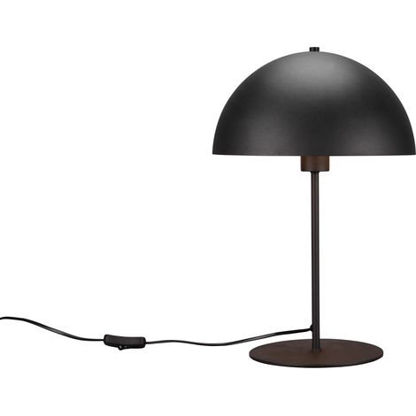 Lampe de table 1xe27 metal noir et or h 45cm - trio - nola (1/5)