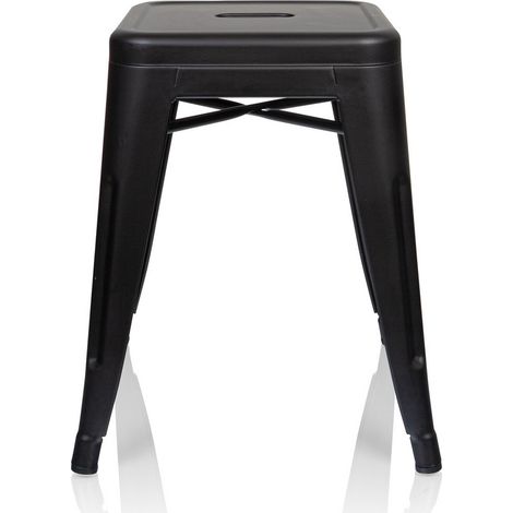 [GEBRAUCHT] B-Ware Hjh Office Hocker Sitzgelegenheit Vantaggio Metall Bistrohocker Schwarz Matt