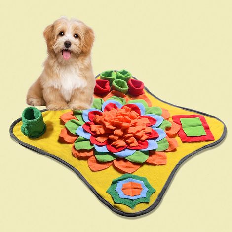 Tapis à renifler pour chiens de grande race, jouets interactifs pour chiens, tapis à renifler pour animaux de compagnie à alimentation lente, tapis d'alimentation antidérapant (1/4)