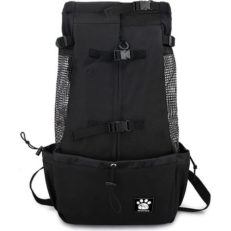 1 Sac Transport Chien, Design Tête Sortie, Dos Ventilé, Pour Petit Et Moyen Chien, Usage Quotidien (1/5)