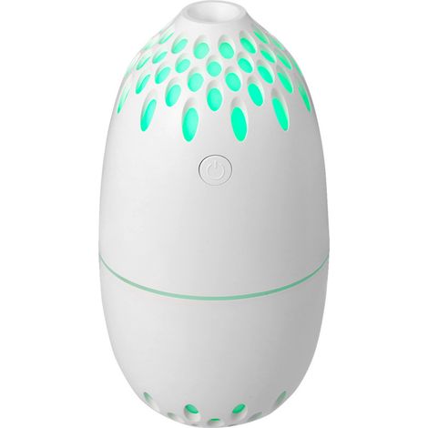 Humidificateur Voiture USB avec Diffuseur d'Huiles Essentielles, Lampe de Projection Ambiance, Purificateur d'Air Anti-Sécheresse Portable, Cadeau Idéal (Modèle Blanc Gentleman)-lsw