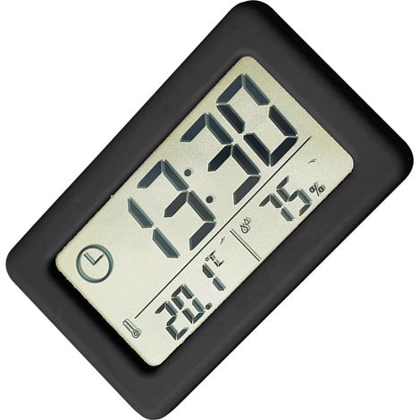 Horloge numérique fine avec température et humidité pour décoration de la maison