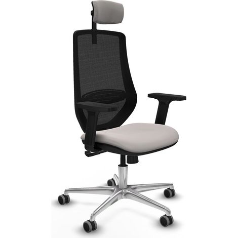 Sedia Ufficio con Poggiatesta Piqueras y Crespo D086G2W Bianco (1/5)