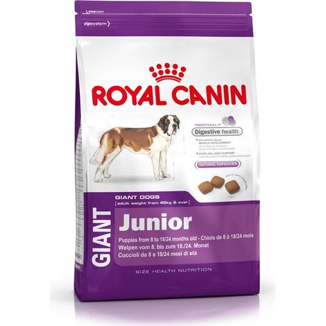 Nourriture que Royal Canin Giant Junior Taille Taille Taille Taille (de 8 љ 24 mois) - 15 kg (1/2)