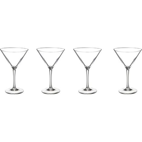 Lot de 4 Verres à Pied "Cocktail" 30cl Transparent (1/2)