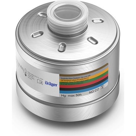 Dräger Rd40 Filtre combiné avec classe de protection A1B2E2K1 Hg NO P3 CO (1/5)
