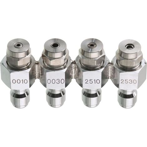 Buse de nettoyeur haute pression, kit de buse en aval avec support de pointe 4 voies J-Rod pour lavage doux, connexion rapide 6,35 mm (1/5)