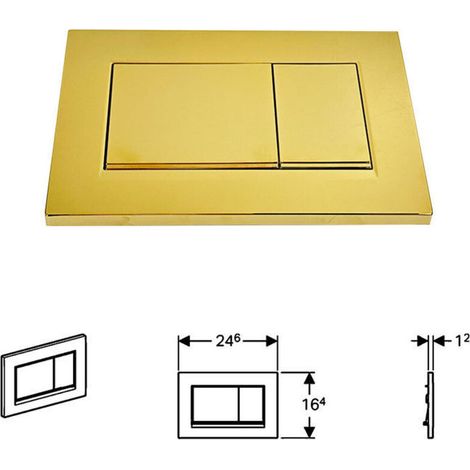 Panneau Caché Jblsigma30 Or Brillant Bandeau D'or Bouton De Remplissage De Toilette - KZQ