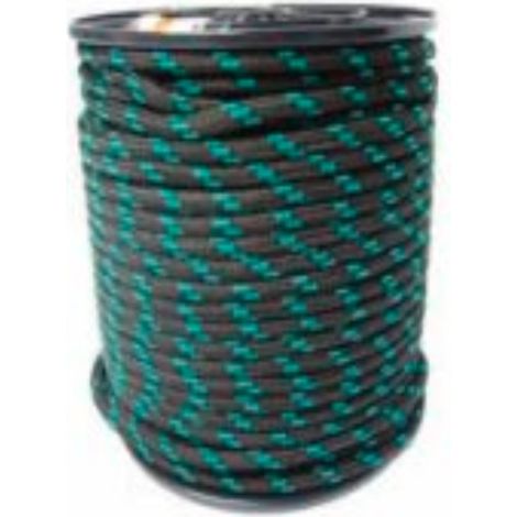 (NO INTERNET) MAGGI GROUP - Ø3MMx500MT -TRECCIA IN POLIPROPILENE PER WINDSURF COLORE NERO/VERDE (1/2)