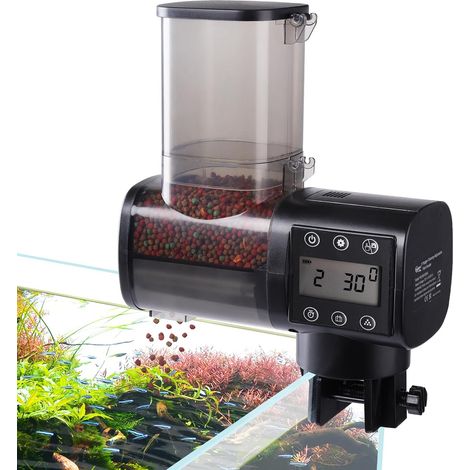 Distributeur Automatique de Nourriture pour Poissons, 500ML Aquarium Distributeur Automatique pour Poisson à Piles, Convient pour l'alimentation d'aquariums en Vacances